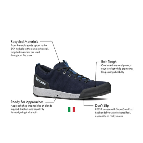 SCARPA Spirit Evo Men's Lightweight Hiking Shoes - Anthracite
