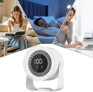 Quiet Desk Fan 10-Speed USB Rechargeable 3600mAh Portable