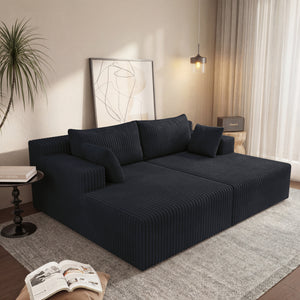 Cloud Sectional Couch with Shape Chaise
