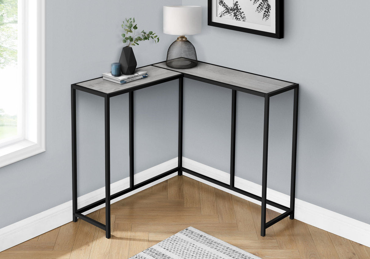 Corner Accent Console Table For Entryway, Unique L-Shaped Design - Best Buy Furniture