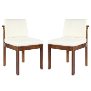 Acacia Wood Outdoor Dining Chair (Set of 2)