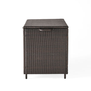 Blake - Wicker Cushion Box - Brown Multi
