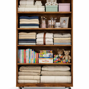 Modern 5 Drawer Dresser With Wheels