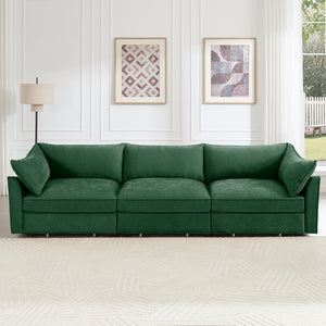 3 Seater Sofa With Storage Pull Out Drawers