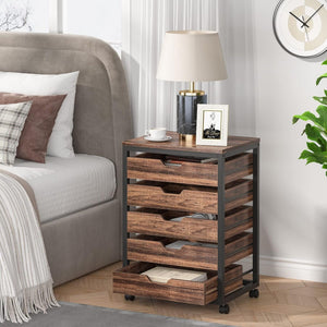 Storage Chest With Wheels, Mobile Drawer Unit