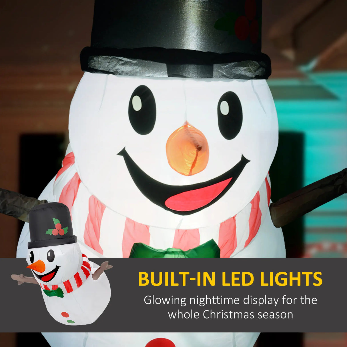 3.4' Inflatable Hanging Snowman Christmas Display