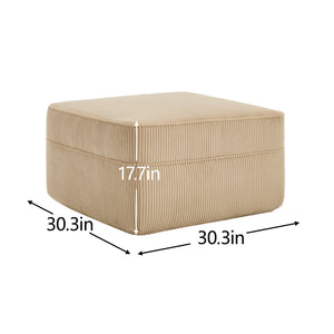 Ottoman Corduroy - Camel
