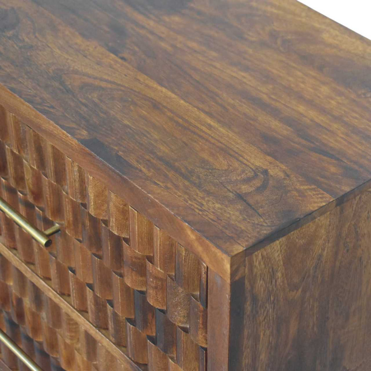 Solid Wood Cadiz Carved Chest