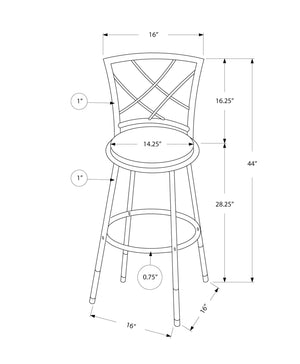 Swivel Stool Bar Height, Contemporary & Modern Style (Set of 2) - Best Buy Furniture