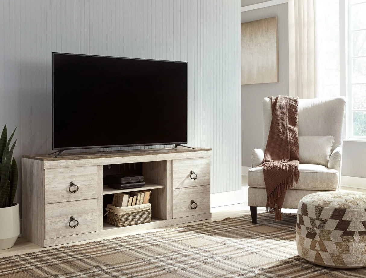 Willowton - TV Stand With Fireplace Option - Best Buy Furniture