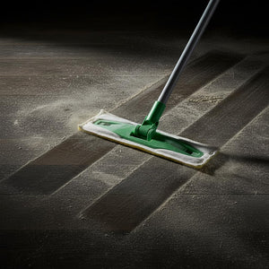 2-in-1 Dry & Wet Sweeper Mop Set with Handle – Reusable Floor Cleaning System for Hardwood, Tile & Laminate