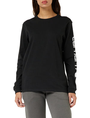 Carhartt Women's Black Workwear Long Sleeve T-Shirt