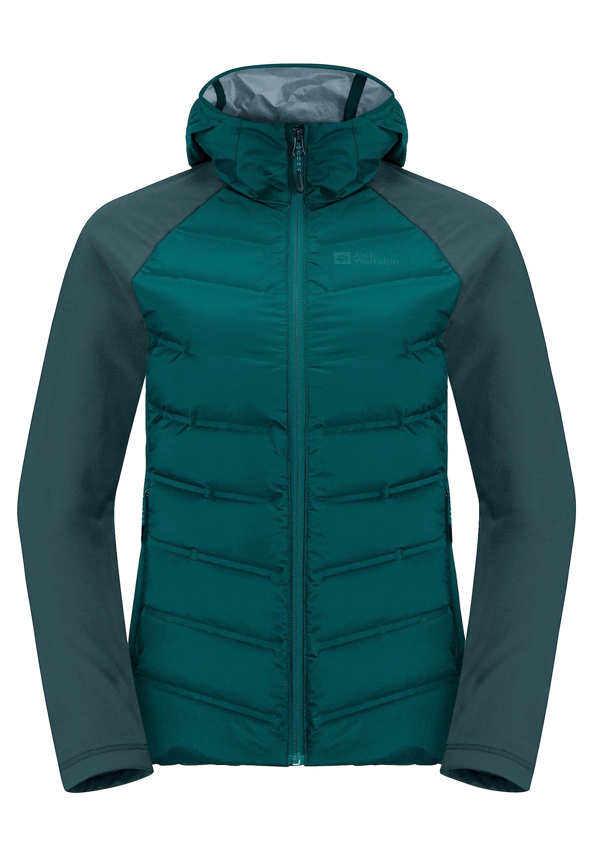 Jack Wolfskin Tasman Down Hybrid Hiking Jacket - Sea Green