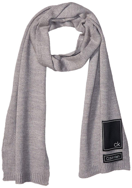 Calvin Klein Men's Scarf, Deep Black, One Size