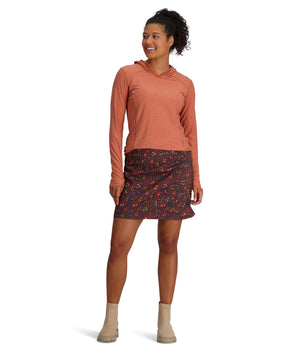 Royal Robbins Women's Discovery III Printed Skort Navy Size 8