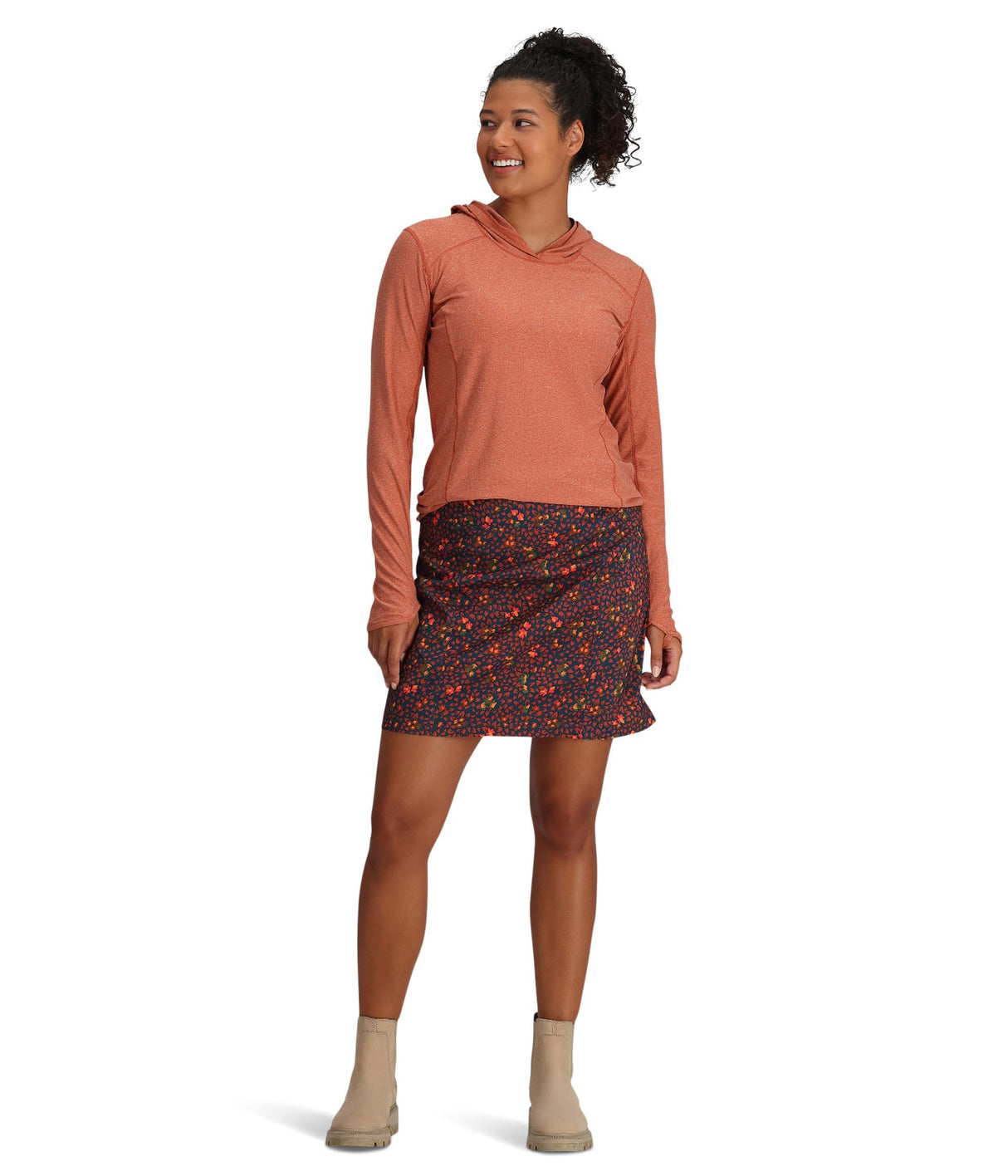 Royal Robbins Women's Discovery III Printed Skort Navy Size 8
