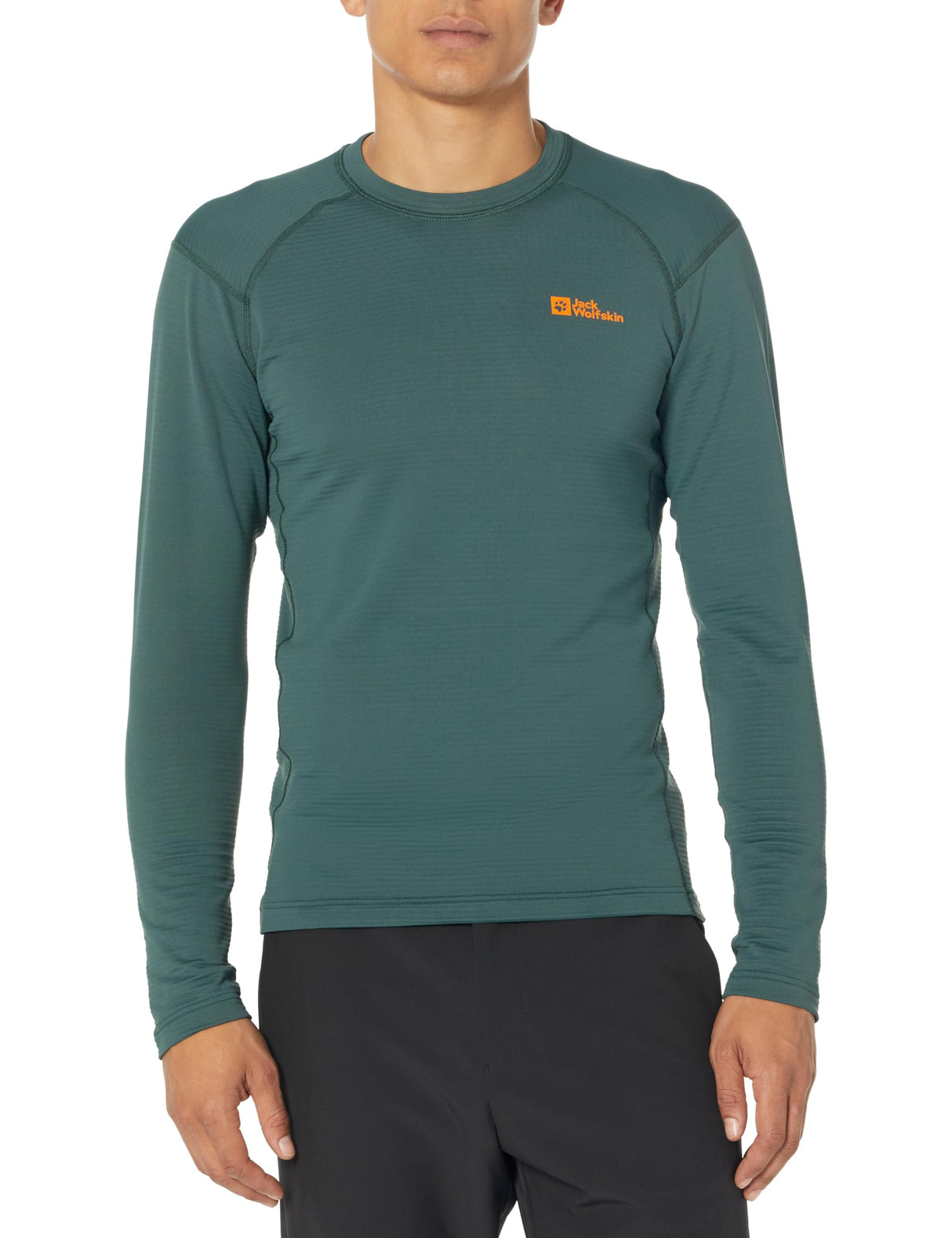 Jack Wolfskin Men's Infinite Long Sleeve Shirt - Black Olive