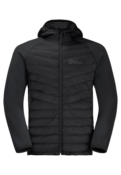 Jack Wolfskin Men's Routeburn Pro Hybrid Parka - Black