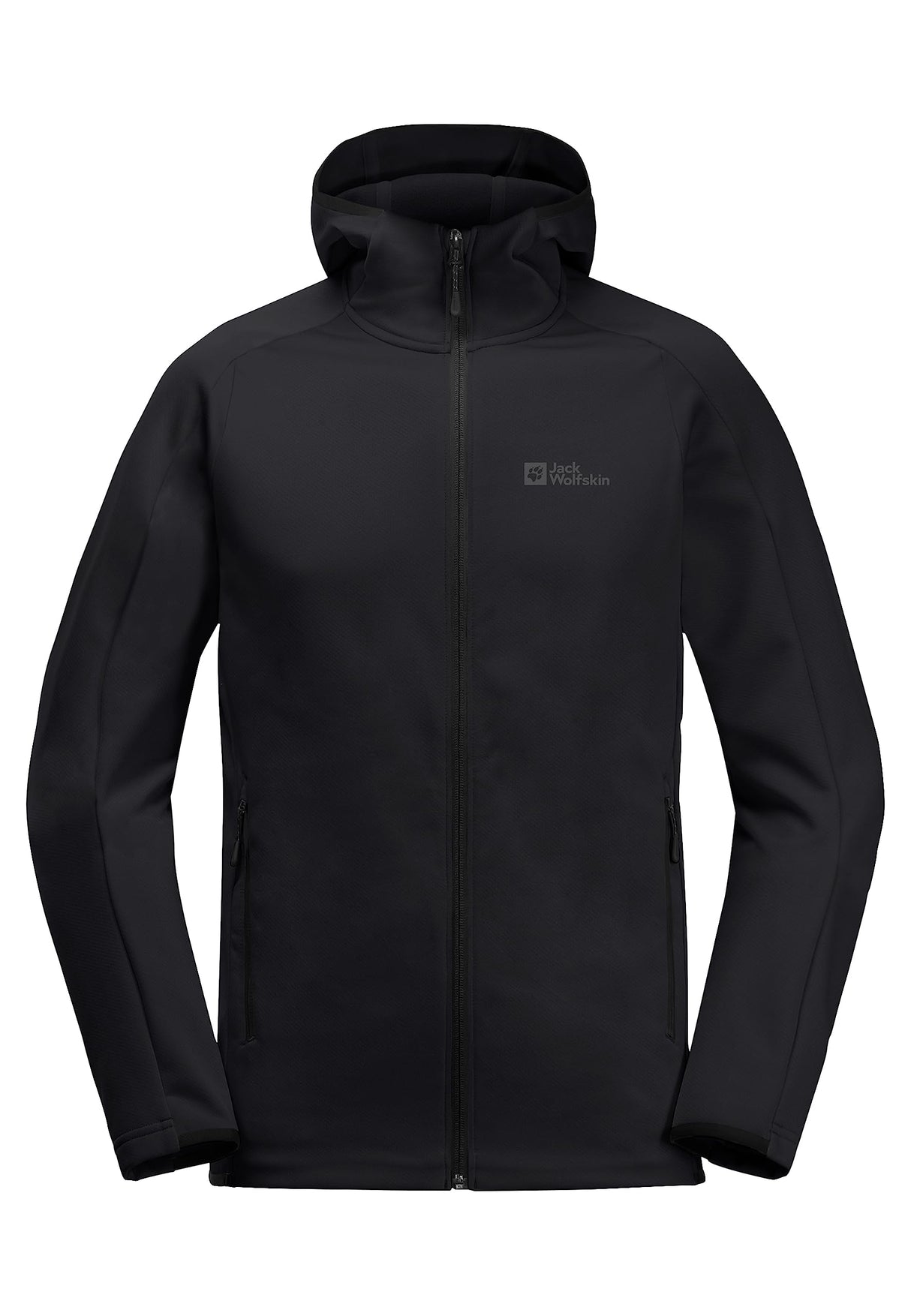 Jack Wolfskin Mens Alpgrat Hooded Fleece Jacket Black XL