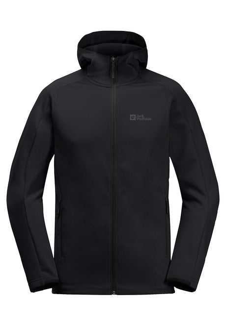 Jack Wolfskin Mens Alpgrat Hooded Fleece Jacket Black XL