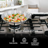 10-Inch Chef Skillet – Quick & Even Heat Distribution – Lightweight Cast Aluminum Frying Pan