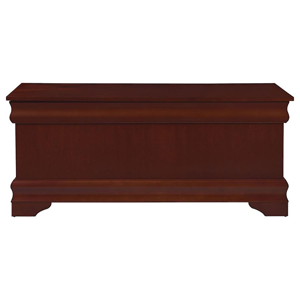 Chest With Curved Moldings And Bracket Feet - Brown
