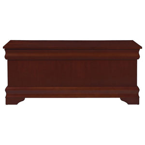 Chest With Curved Moldings And Bracket Feet - Brown