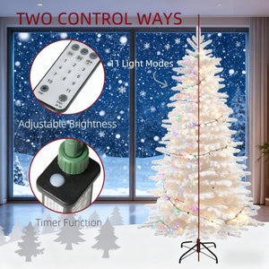 7.5ft Snow Flocked Artificial Christmas Tree