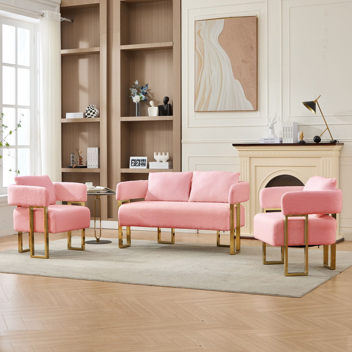 Decorative Upholstered Side Chair For Living Room