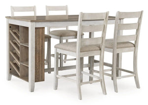 Skempton - Rectangular Counter Table With Storage - White