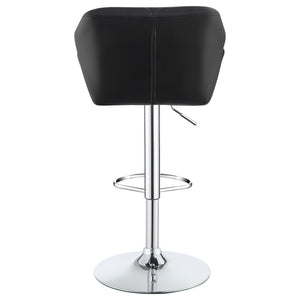 Adjustable Bar Stool With Height-Adjustable Base (Set of 2)