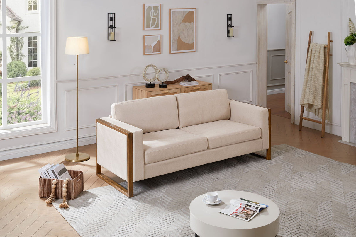 Modern Sofa With Solid Wood Legs, 3 Seater - Best Buy Furniture