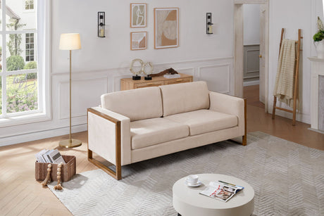Modern Sofa With Solid Wood Legs, 3 Seater - Best Buy Furniture