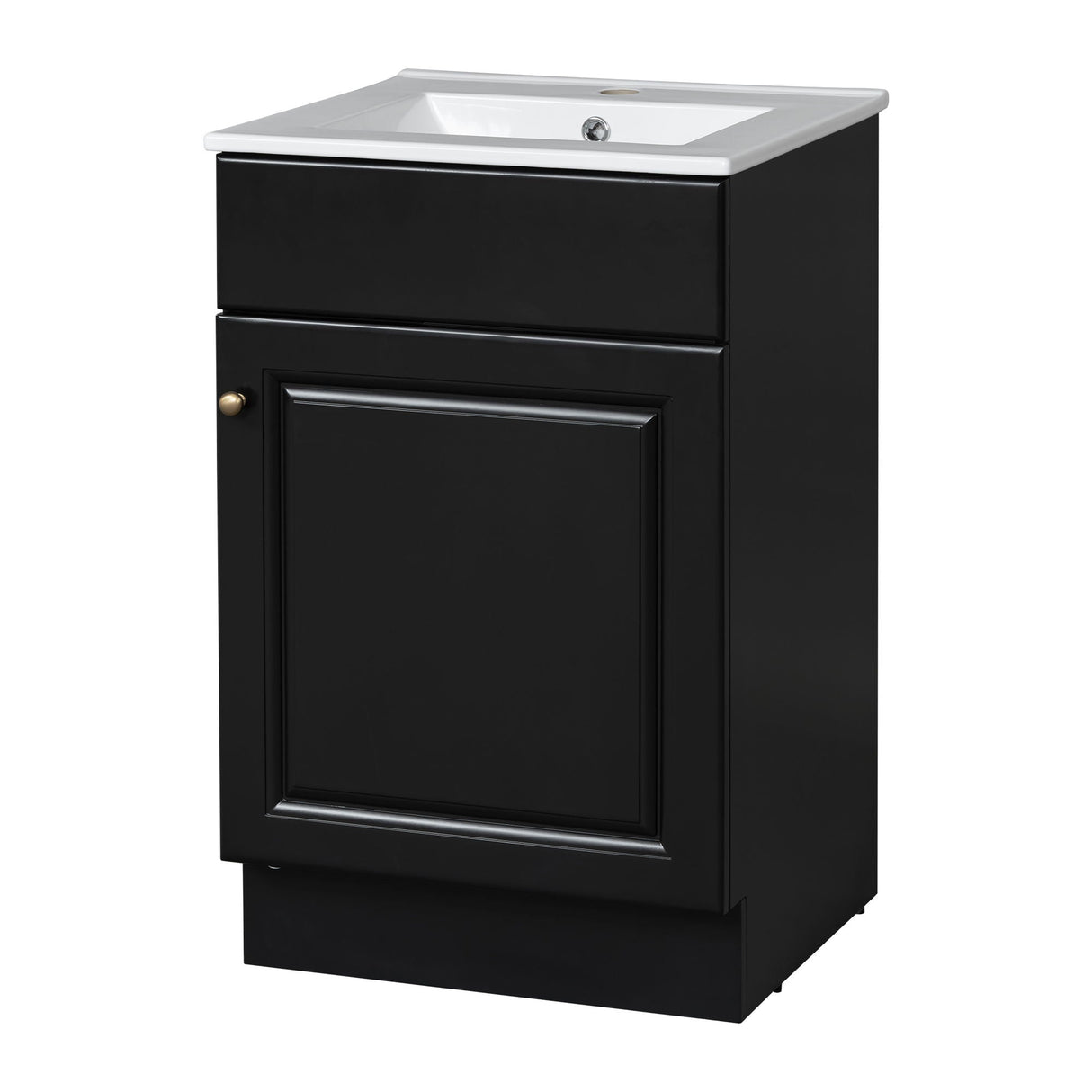 Bathroom Vanity With Sink, Cabinet With Adjustable Shelf - Best Buy Furniture