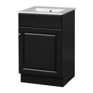 Bathroom Vanity With Sink, Cabinet With Adjustable Shelf - Best Buy Furniture