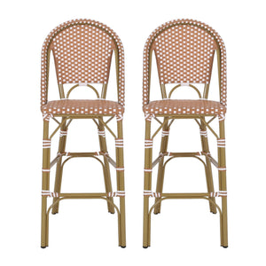 Outdoor Pe Rattan French Barstool Set - Best Buy Furniture