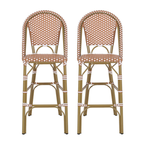 Outdoor Pe Rattan French Barstool Set - Best Buy Furniture