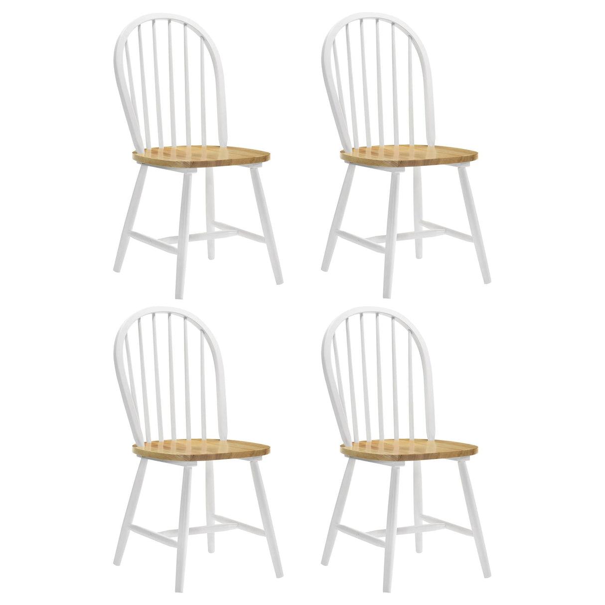 Spindle - Back Side Chairs (Set of 4) - Natural