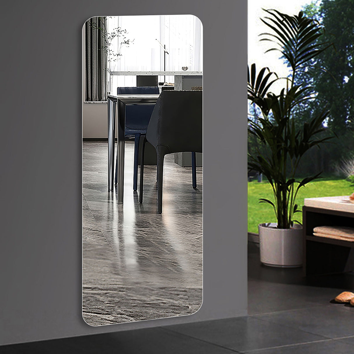 Modern Frameless Full Body Mirror with Explosion-Proof Glass