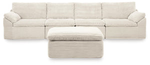 Fannin - 4-Piece Sectional With Ottoman - Ivory
