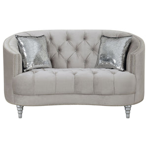 Colby - Loveseat With Tufted Design - Gray