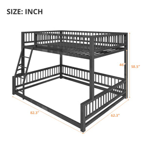 Bunk Bed With Ladder And Safety Guardrails
