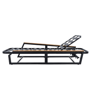 5-Piece Outdoor Chaise Lounge Set, 2 Adjustable Recliners