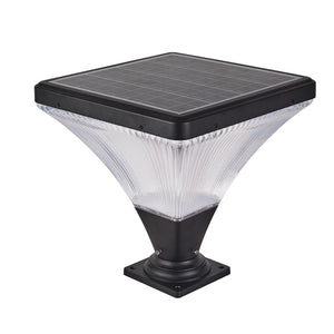 15" Black Outdoor Post Light - LED with Remote Control