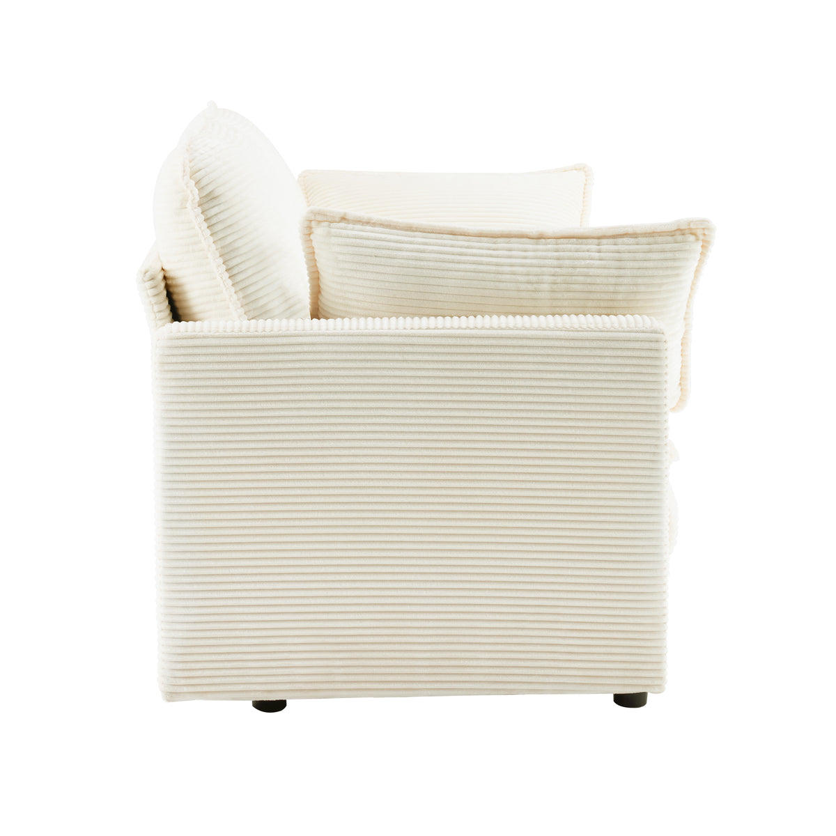 69" Plush Cloud Loveseat: Modular 2-Seater Sectional Sofa