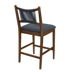 Arno Indoor Upholstered Wooden Counter Stool