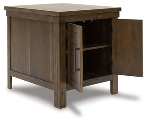 Moriville - Rectangular End Table - Grayish Brown - Best Buy Furniture