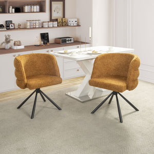 270 Degree Swivel Upholstered Desk Chairs (Set of 2)