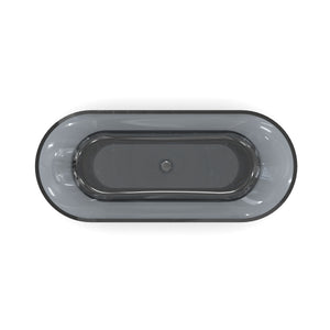 68.9 Inch Translucent Freestanding Bathtub
