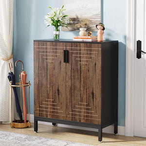Shoe Cabinet With Doors, 5 Tiers Shoe Storage Organizer